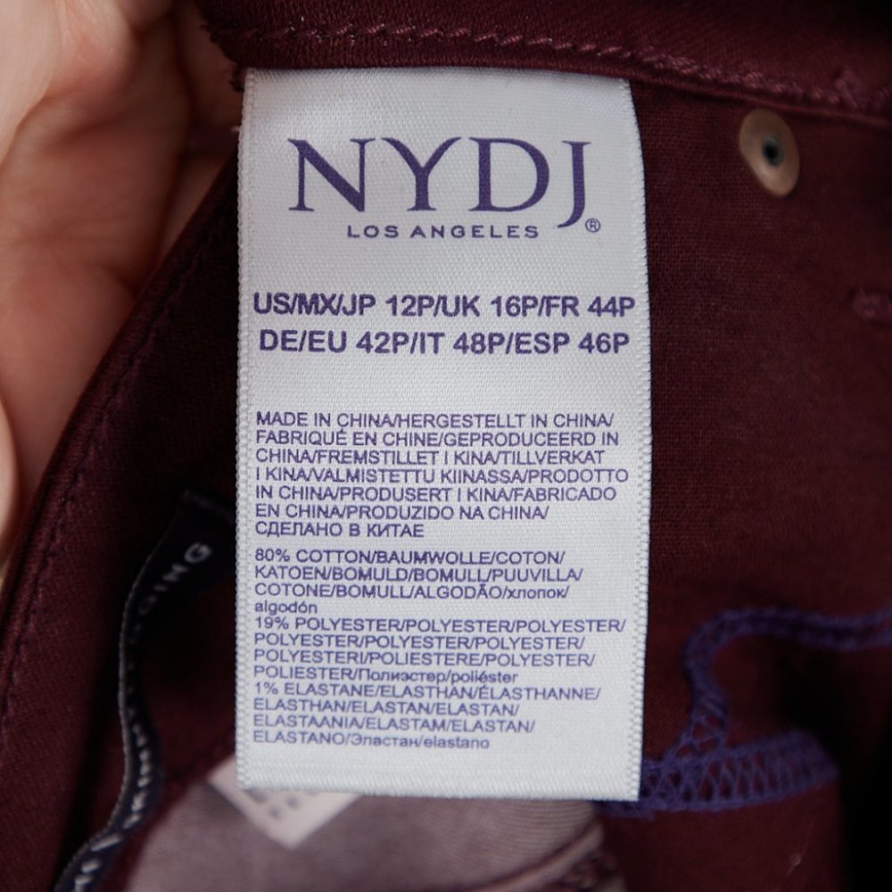 NYDJ AMI Skinny Legging Stretch Lift Tuck Technology Size 12 Petite - Picture 8 of 8